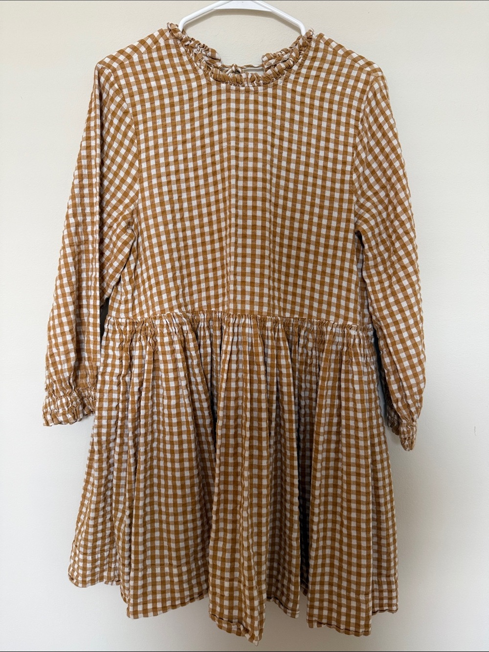 Free People Living For This Tunic - Gingham Smocked Mini Dress - size Medium - Picture 3 of 5